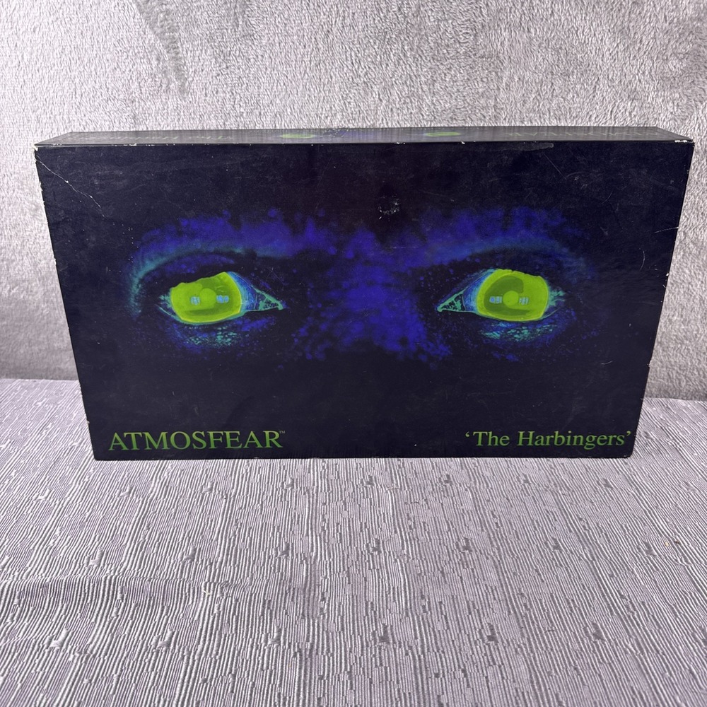 Vintage 1995 Atmosfear 'The Harbingers' VHS Nightmare Board Game Mattel Complete